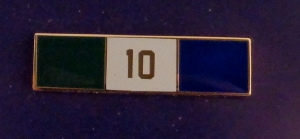 10 YEARS OF SERVICE Uniform Commendation Award Bar